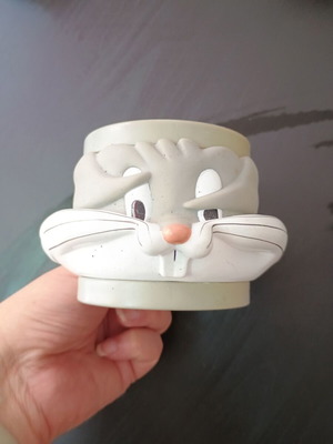 Looney Tunes Bugs Bunny συλλεκτική πλαστική κούπα μεταχειρισμένη, πολύ καλή κατάσταση