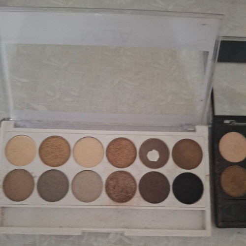 MUA eyeshadow palettes used, set of 2 pieces