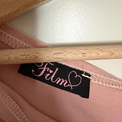 Blouse dress used, one size, white and pink