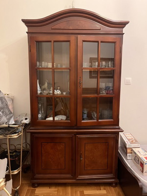 Display storage unit used, solid wood with cherry wood decoration