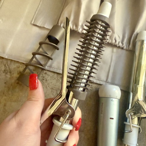 Phillips Beauty 8 in 1 Geometricks curling iron straightener set like new