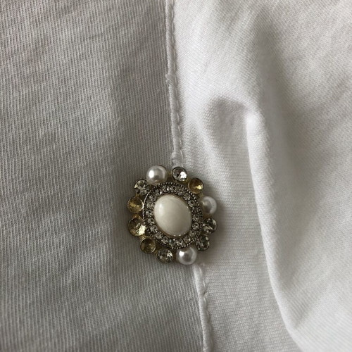 White cotton shirt used, women's size M