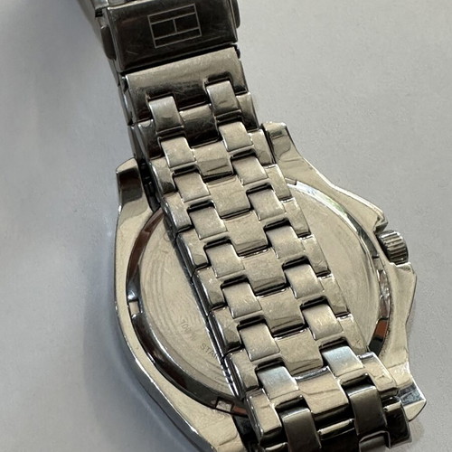 Tommy Hilfiger men's watch like new with blue dial and steel bracelet