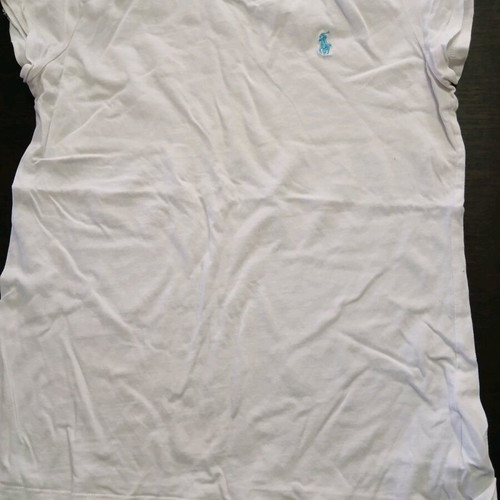 Polo Ralf Lauren t-shirt used, size 12-14 years, white