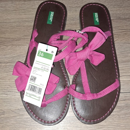 Beneton women's sandals new, size 36, pink