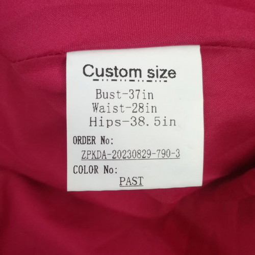 Red chiffon short party dress, size M