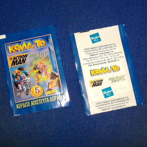 Action man and Beast wars stickers new, pack of 71 pieces