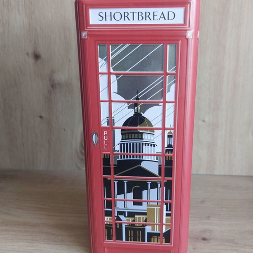 Collectible Metal London Phone Booth Tin Box like new