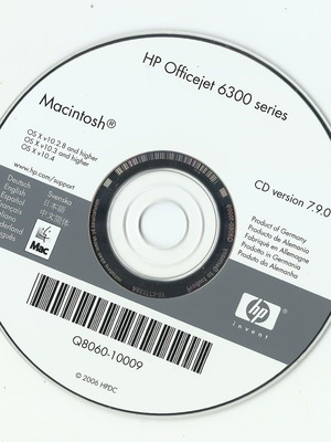 HP Officejet 6300 software CD for Macintosh