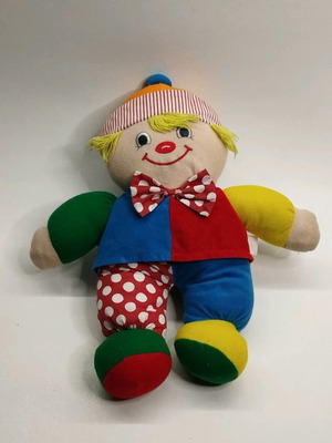 Μεταχειρισμένος vintage μεγάλος κλόουν Clementoni 34 cm