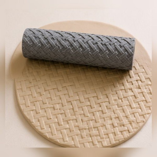 Basket Weave Texture Roller for Clay new