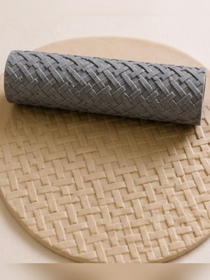 Basket Weave Texture Roller for Clay new