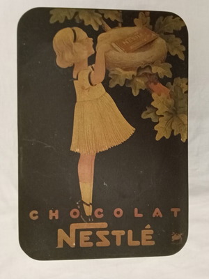 Nestle chocolat παλαιό κουτί μεταχειρισμένο της δεκαετίας του 1970