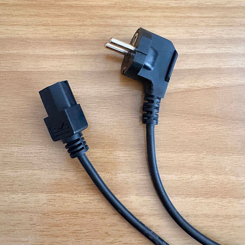 Power cable used, black, 1.5 meters