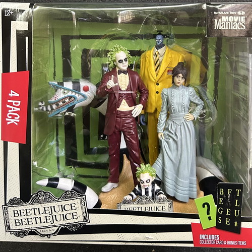Beetlejuice 4-Pack 6” Movie Maniacs Limited Edition McFarlane 2025 new