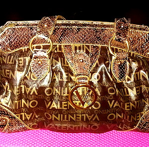 Δερματινη τσάντα VALENTINO σε καφέ χρώμα