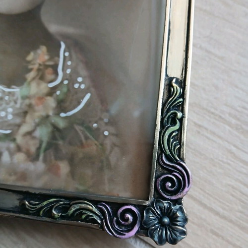 Azzura Argenti silver frame new with embossed details