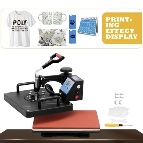 Estanny 10-in-1 Heat Press like new, 38x29 cm, 1400W, LCD display