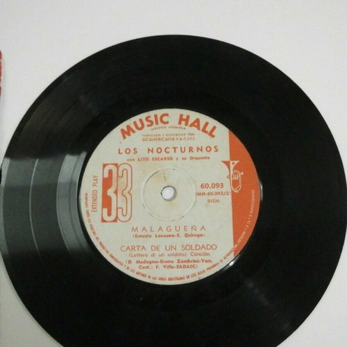 Los Nocturnos Vestida De Novia 7" 45 EP vinyl used, pop