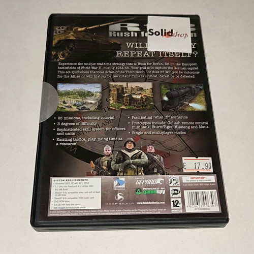 Rush for Berlin PC game new, sealed, strategy