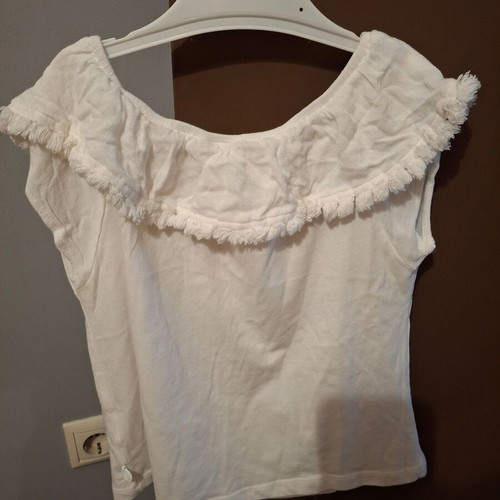 White Funky Buddha T-shirt for 6-year-old girl like new
