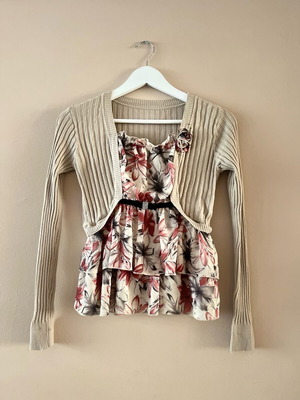 Дамска блуза риза на цветя като нова, размер M