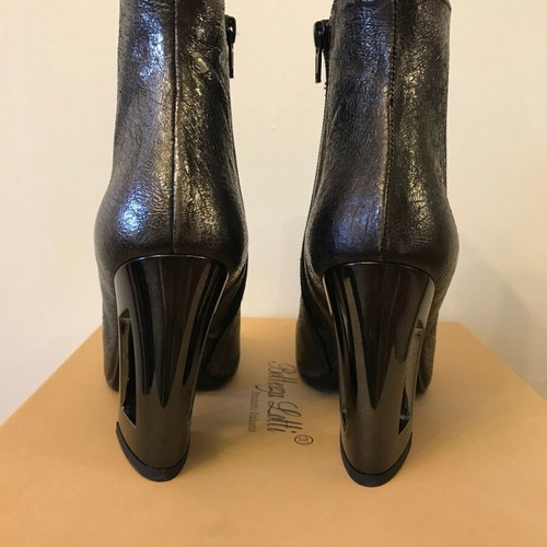 Bottega Veneta ankle boots new, gray silver, size 37