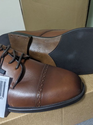 Mango men's brown leather shoes new size 42