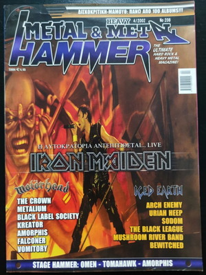 Metal Hammer & Heavy Metal magazine issue 208 April 2002