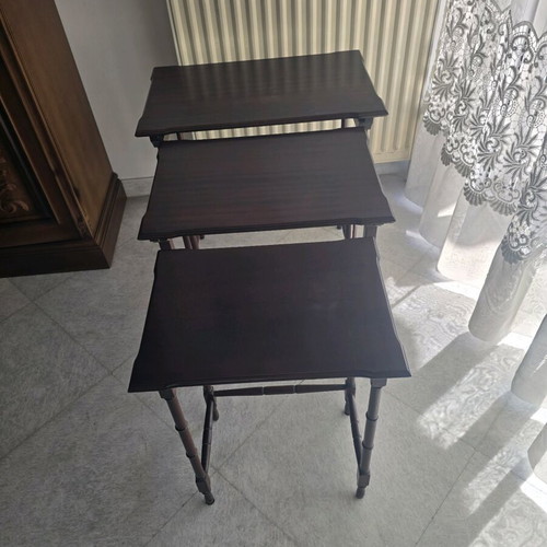 Nesting coffee tables used