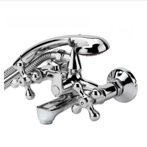 Gloria Fragola retro bathroom faucet new with spiral and handset