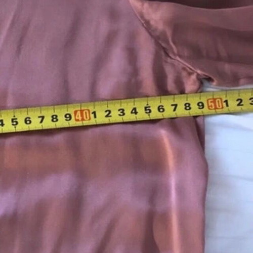 Massimo Dutti women's long-sleeve tunic satin pink coral size M like new