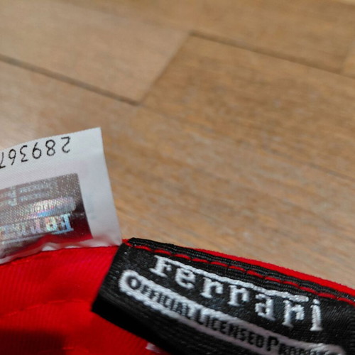 Ferrari Logo Baseball Cap One Size like new, red and yellow