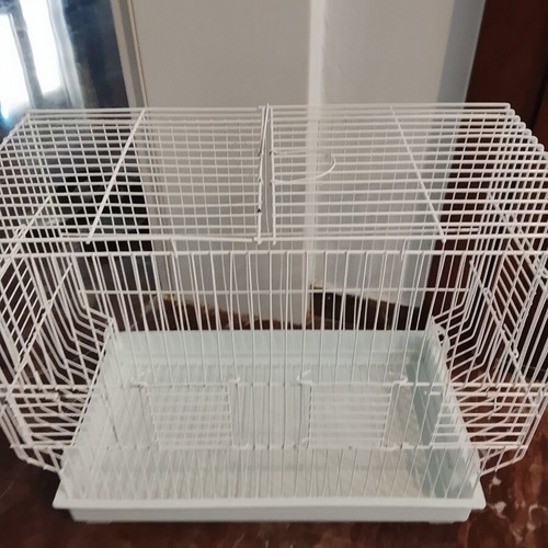 Large bird cage used, metal 47×23×38 cm