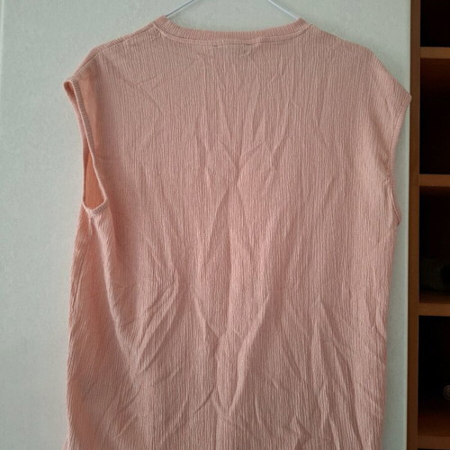 Esmara sleeveless blouse like new, beige and orange, size S