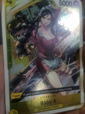 Baby 5 One Piece TCG OP12 Rare Foil like new