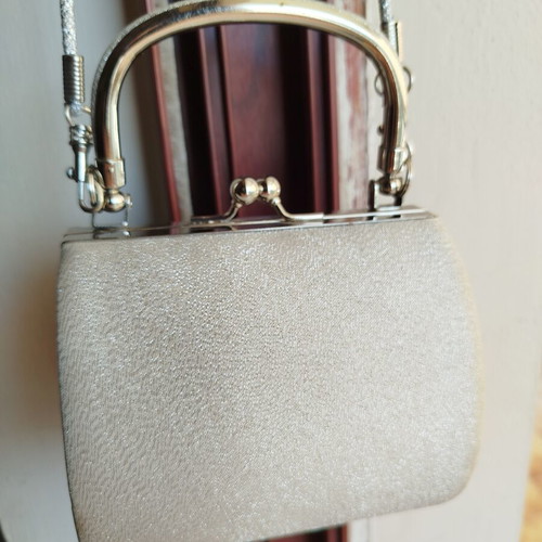 Evening shoulder bag silver like new