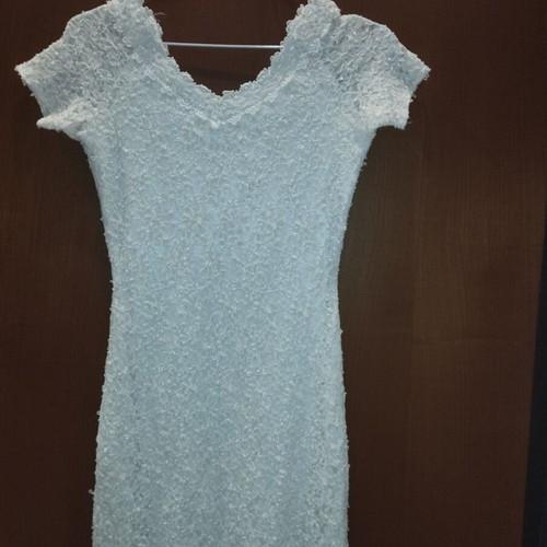 Lace mini dress like new, white, size M