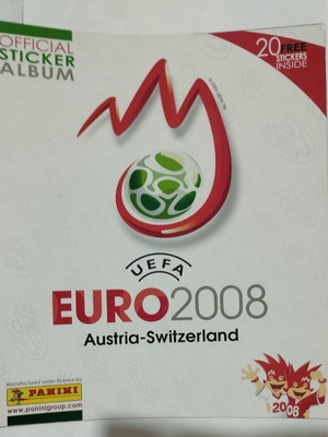 Panini Euro 2008 άλμπουμ αυτοκόλλητων καινούργιο, άδειο με έξτρα αυτοκόλλητα