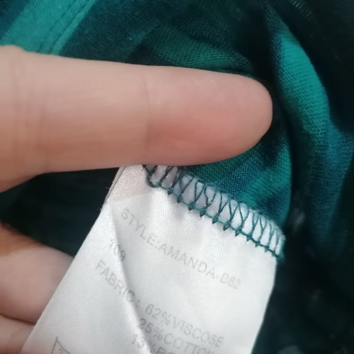 St Martins long-sleeve blouse used, petrol color, size M