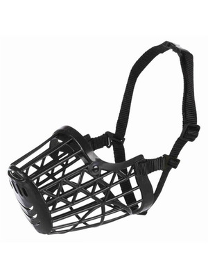 Trixie Plastic Muzzle Black Size 5 New