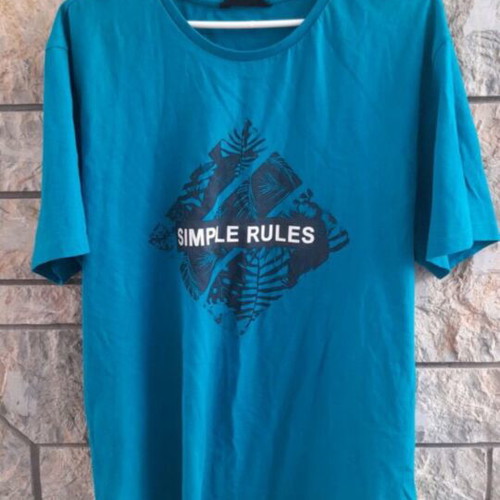Men's short-sleeve T-shirt XL blue, like new