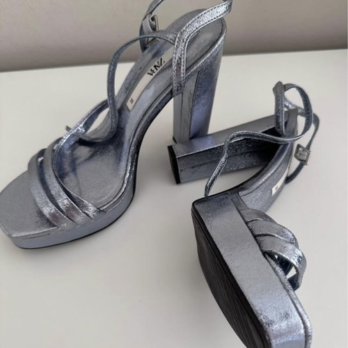 Zara sandals like new, size 38, turquoise