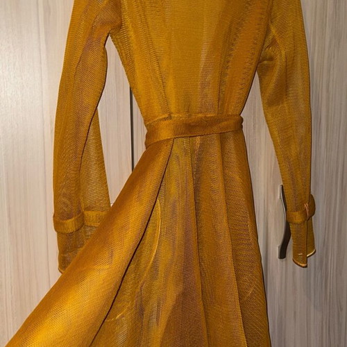 Mesh outerwear like new, size M, yellow orange