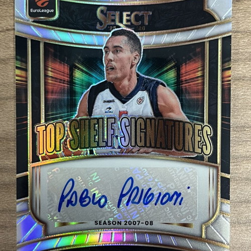 2025-26 Panini Select Euroleague Basketball Pablo Prigioni Autograph Card like new