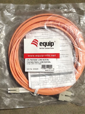 Equip 5μ πολύτροπο καλώδιο οπτικής ίνας LC/SC καινούργιο