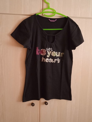 T-shirt μαύρο μέγεθος M σαν καινούργιο