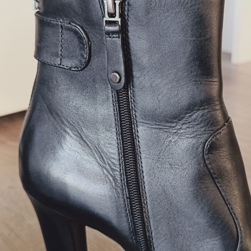 Cafenoir ankle boots new, leather, size 40, 9cm heel
