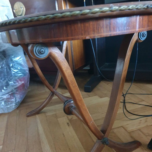 French antique coffee table used, 50x80x46 cm