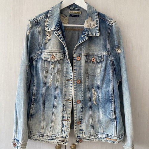BSB denim jacket used, size Large, blue